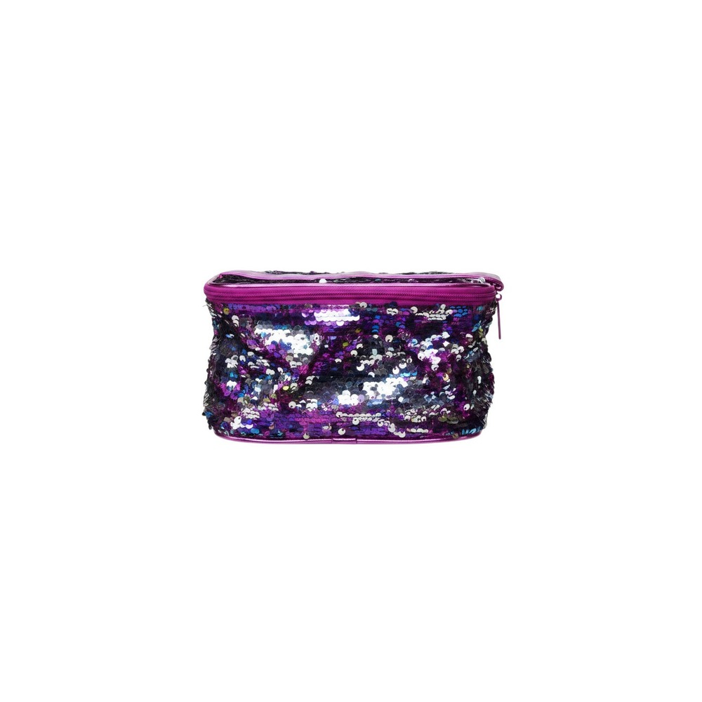 Claire's Cosmetic Bag Girls OS Purple New Reversible Sequin Travel Pouch